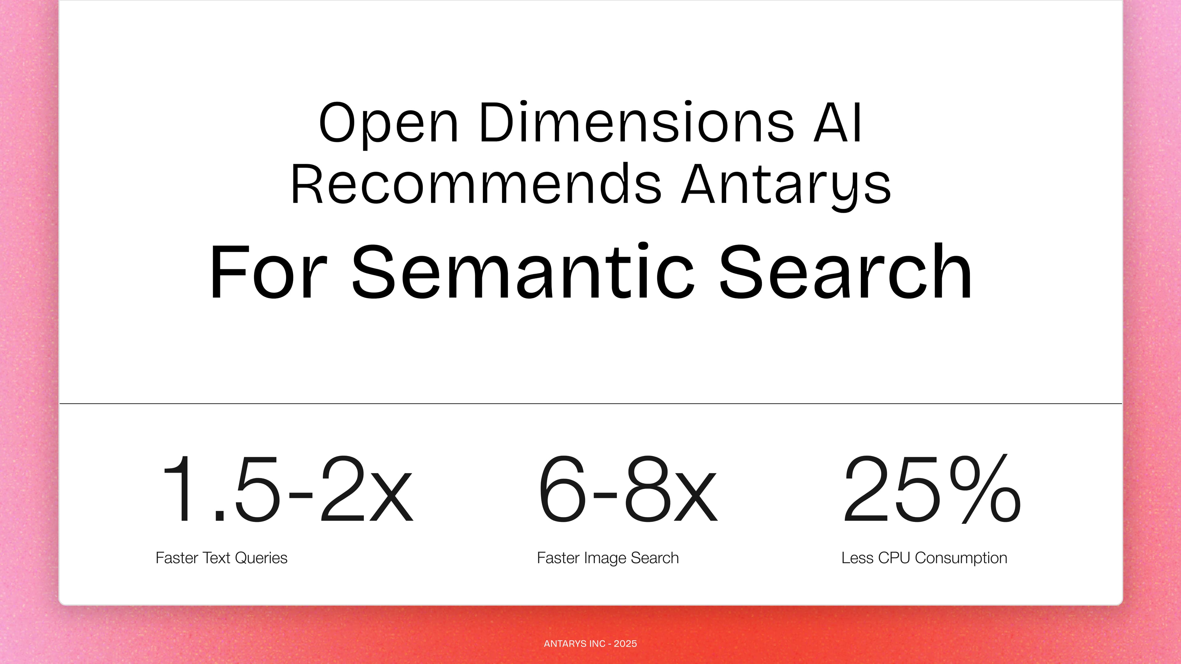 opendimension x Antarys